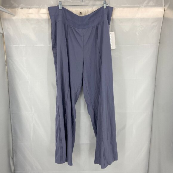 Athleta Women 22 Nolita Wide Leg Pant Pull On Dusty Purple High Rise Stretch NEW - Picture 2 of 11